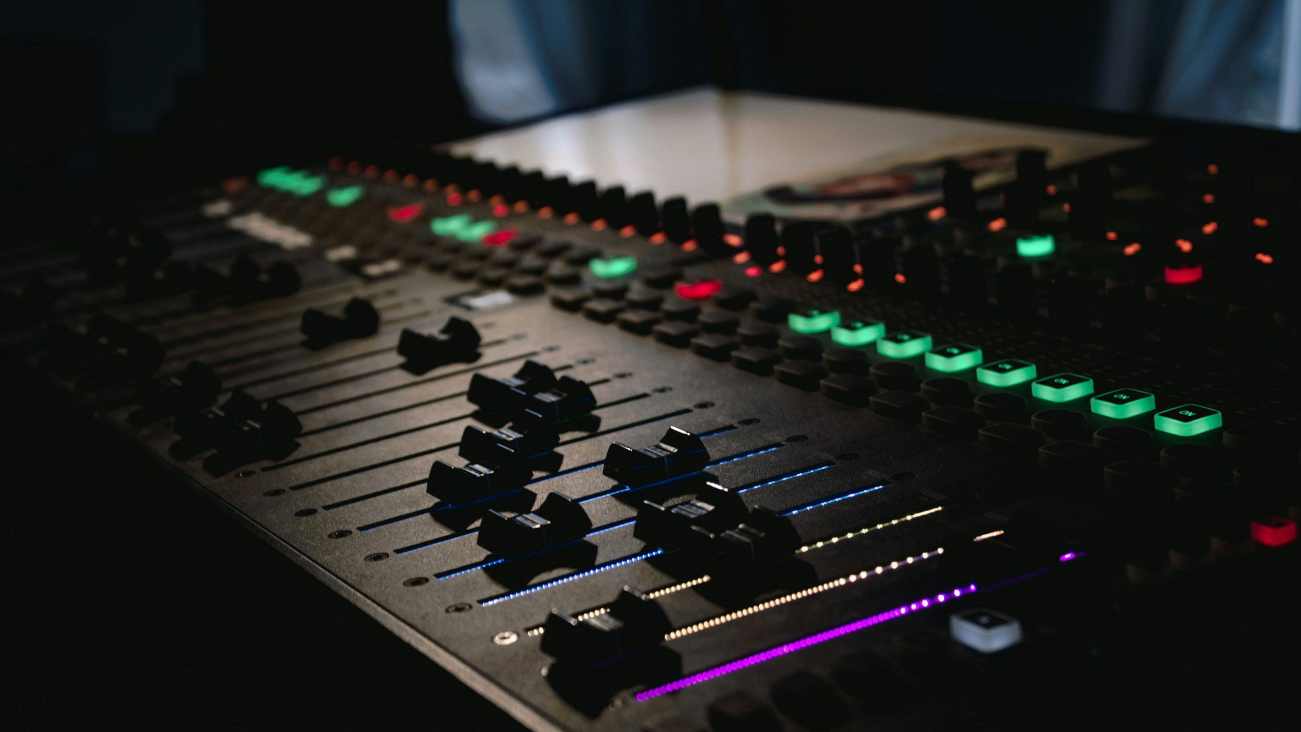 Professional audio mixer illustrating sound equipment