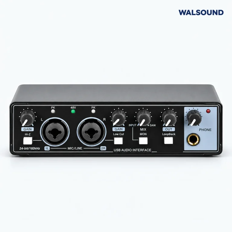 USB Recording Sound Card with WALSOUND wordmark